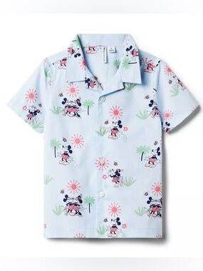 Janie and Jack Disney Mickey Mouse Cabana Shirt